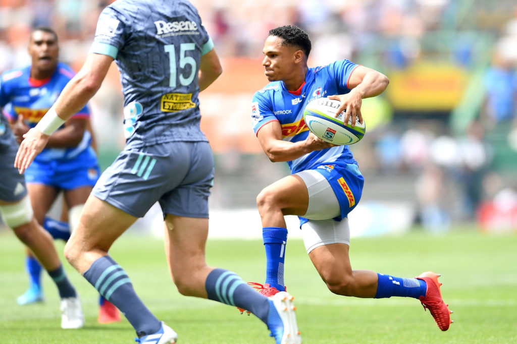 Herschel Jantjies of the Stormers during the Super Rugby match between DHL Stormers and Hurricanes at DHL Newlands Stadium
