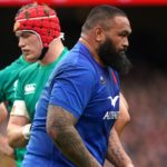 France prop Uini Atonio leaves the field against Ireland