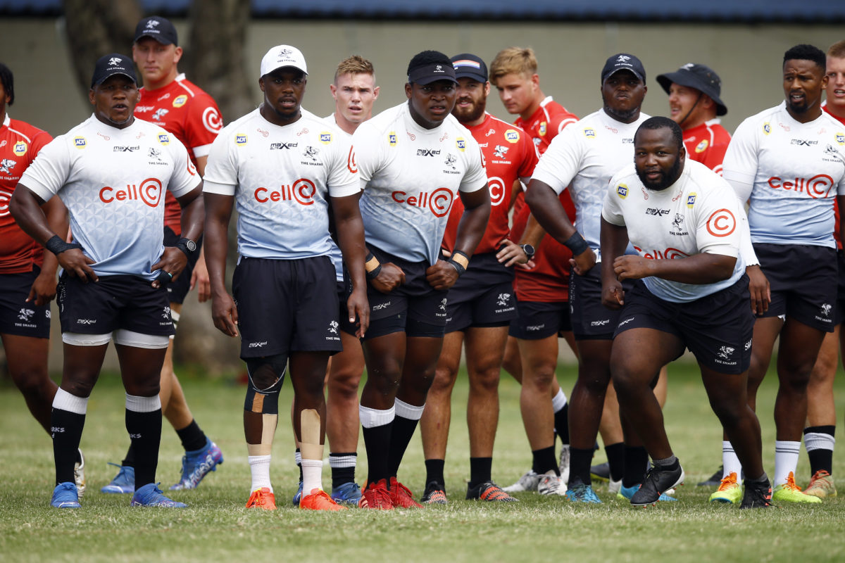 The Cell C Sharks Training -Hollywoodbets Kings Park Stadium