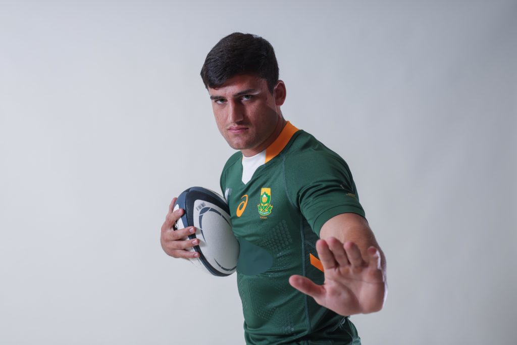 STELLENBOSCH, SOUTH AFRICA - MAY 04: Paul de Villiers during the Junior Springboks squad profile shoot at Stellenbosch Academy of Sport on May 04, 2023 in Stellenbosch, South Africa.