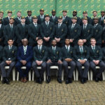 STELLENBOSCH, SOUTH AFRICA - JUNE 08: Team Photo during the Junior Springboks capping ceremony at Markotter Clubhouse on June 08, 2023 in Stellenbosch, South Africa.