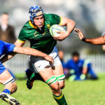 CAPE TOWN, SOUTH AFRICA - AUGUST 15: Jacobus Grobbelaar of South Africa during the U18 International Series match between South Africa and France at Stellenberg High School on August 15, 2023 in Cape Town, South Africa.