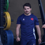 France's scrum-half Antoine Dupont takes part in a training session at the stade Georges Carcassonne in Aix-en-Provence on October 02, 2023, during the France 2023 Rugby World Cup. / ALTERNATE CROP - ALTERNATE CROP