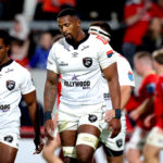 Mandatory Credit: Photo by Ryan Byrne/INPHO/Shutterstock (14160333cc) Munster vs Hollywoodbets Sharks . Sharks' Aphelele Fassi dejected BKT United Rugby Championship, Thomond Park, Limerick - 21 Oct 2023