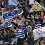 Stormers fans during the 2023 United Rugby Championship game between the Stormers and Zebre at Danie Craven Stadium in Stellenbosch on 2 December 2023 ©Ryan Wilkisky/BackpagePix