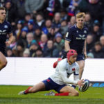 Photo: Andrew Milligan/PA/BackpagePix France's Louis Bielle-Biarrey scores his sides second try during the Guinness Six Nations match at the Scottish Gas Murrayfield Stadium, Edinburgh. Picture date: Saturday February 10, 2024.