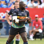 Stormers warm up, Sti Sithole of the Stormers during the United Rugby Championship 2023/24 match between Blue Bulls and Stormers at Loftus Versfeld Stadium in Pretoria on 2 March 2024 ©Nokwanda Zondi/BackpagePix