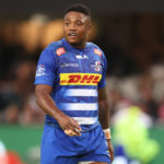 DURBAN, SOUTH AFRICA - FEBRUARY 17: Wandisile Simelane of the DHL Stormers during the United Rugby Championship match between Hollywoodbets Sharks and Emirates Lions at Hollywoodbets Kings Park Stadium on February 17, 2024 in Durban, South Africa. (Photo by Steve Haag Sports/Gallo Images)