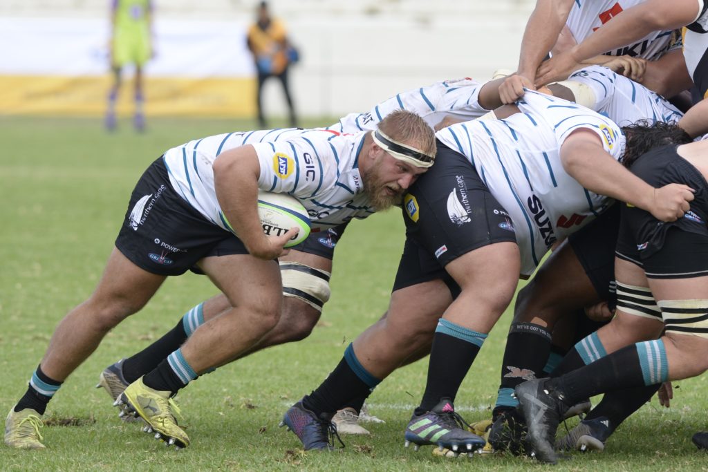 WELLINGTON, SOUTH AFRICA - APRIL 20:Action during the SA Cup match between Sanlam Boland Kavaliers and Suzuki Griquas at Boland Stadium on April 20, 2024 in Wellington, South Africa. (Photo by Mark Ward/Gallo Images)