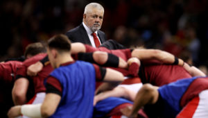 CARDIFF, WALES - FEBRUARY 03: Warren Gatland, Head Coach of Wales, looks on during the warm up prior to the Guinness Six Nations 2024 match between Wales and Scotland at Principality Stadium on February 03, 2024 in Cardiff, Wales. (Photo by Richard Heathcote/Getty Images)