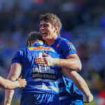 Ben-Jason Dixon celebrates with the Stormers