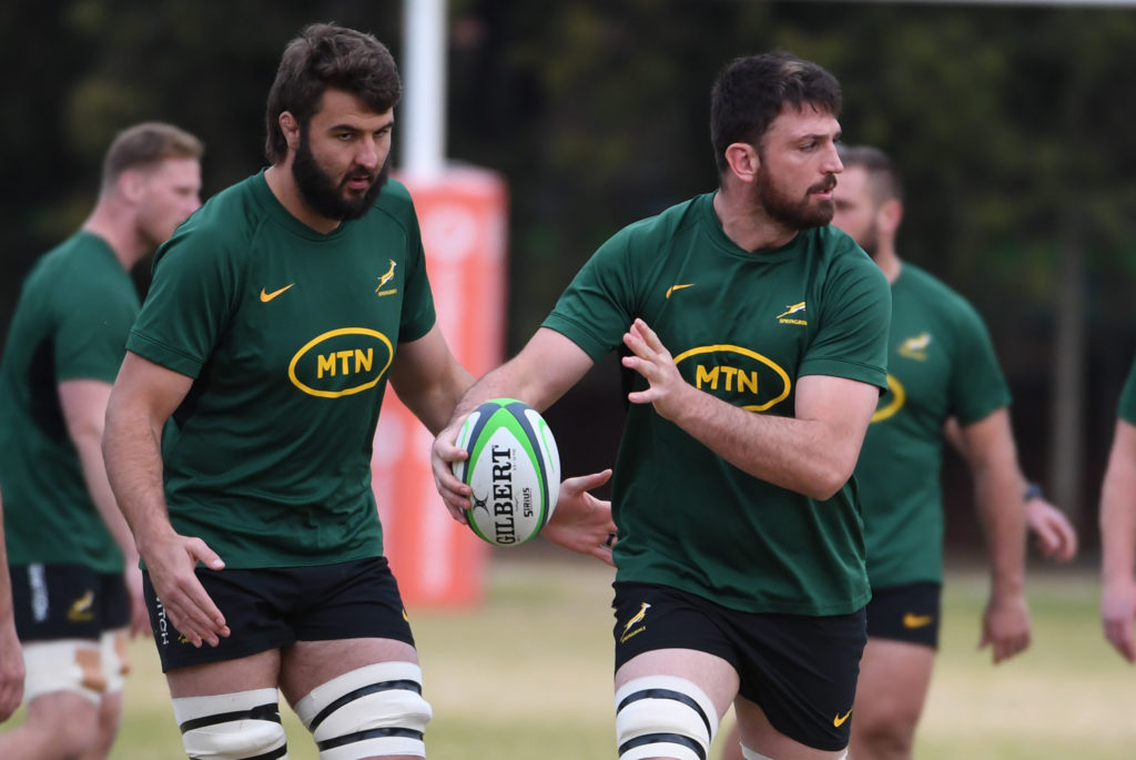 PRETORIA, SOUTH AFRICA - JULY 20: Jean Kleyn of the Springboks during the South Africa men's national rugby team training session at Loftus Versfeld B Field on July 20, 2023 in Pretoria, South Africa. (Photo by Lee Warren/Gallo Images)