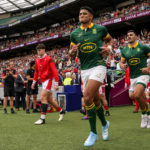 LONDON, ENGLAND - JUNE 22: Sacha Feinberg-Mngomezulu of South Africa during the Qatar Airways Cup 2024 match between South Africa and Wales at Twickenham on June 22, 2024 in London, England. (Photo by Paul Harding/Gallo Images)