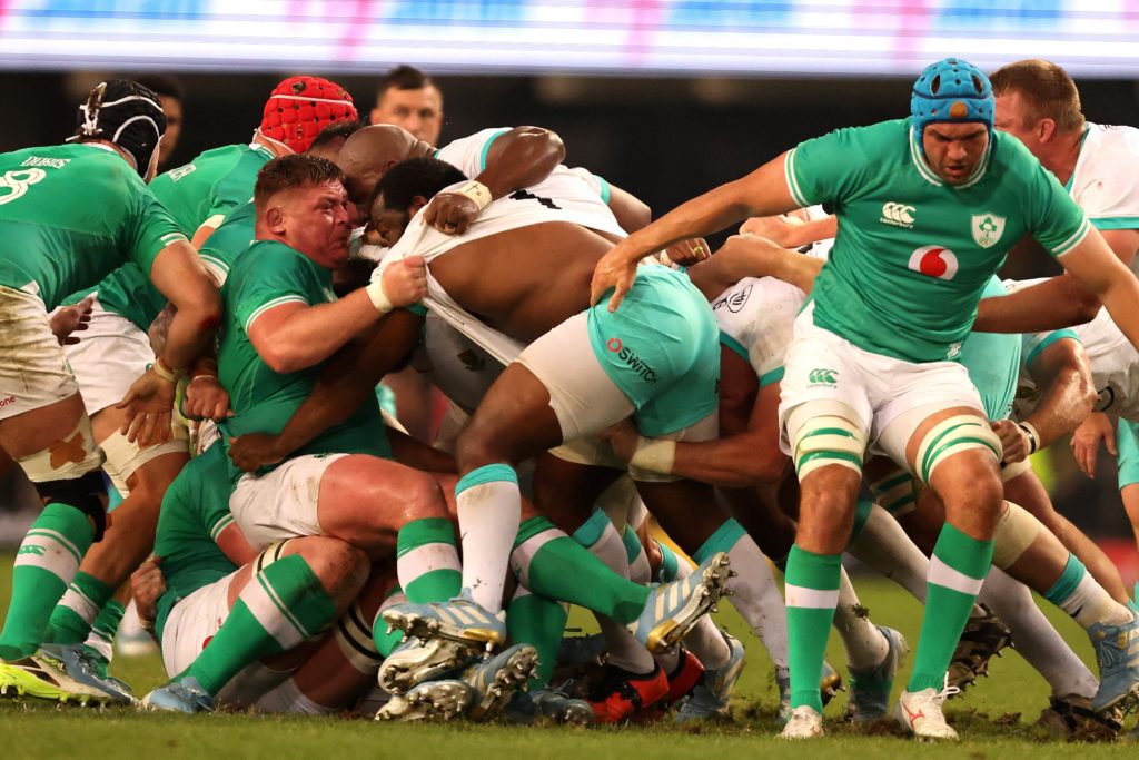 Ox Nche and the Springboks in action against Ireland at Kings Park