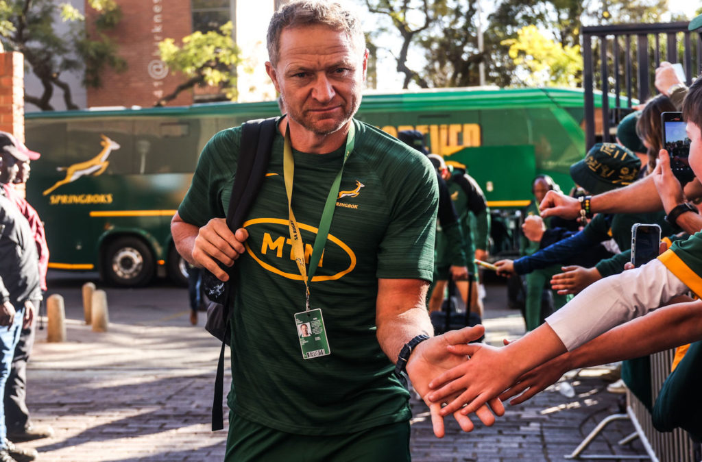 Tony Brown with the Springboks