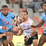 BLOEMFONTEIN, SOUTH AFRICA - AUGUST 02: Aphiwe Dyantyi, of the Vodacom Bulls during the Carling Currie Cup, Premier Division match between Toyota Cheetahs and Vodacom Bulls at Toyota Stadium on August 02, 2024 in Bloemfontein, South Africa. (Photo by Johan Pretorius/Gallo Images)