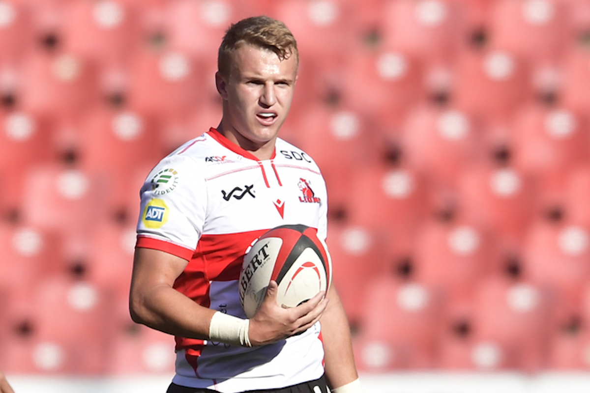 PRETORIA, SOUTH AFRICA - JULY 28: Nico STeyn of the Lions during the Carling Currie Cup, Premier Division match between Fidelity ADT Lions and Hollywoodbets Sharks at Emirates Airline Park on July 27, 2024 in Johannesburg, South Africa. (Photo by Sydney Seshibedi/Gallo Images)