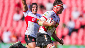 Jarod Cairns in action for the Lions