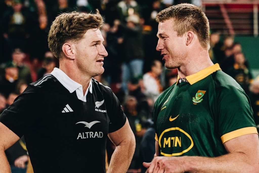 Jordie Barrett and Pieter-Steph du Toit