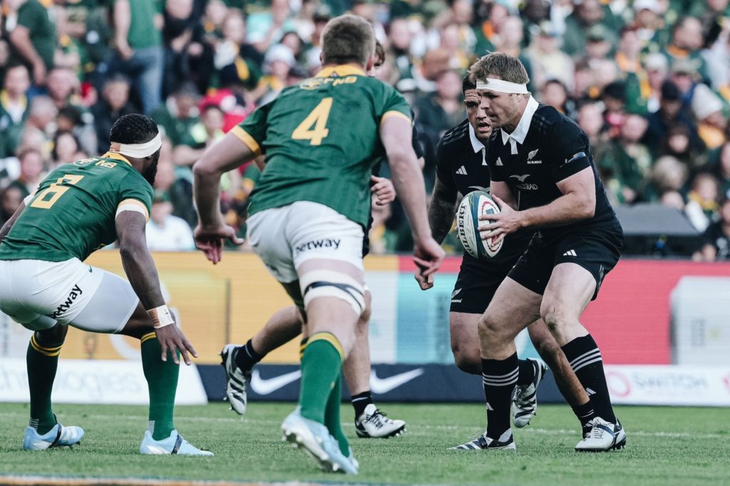 Sam Cane in action against the Springboks at Ellis Park