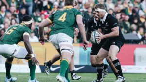 Sam Cane in action against the Springboks at Ellis Park