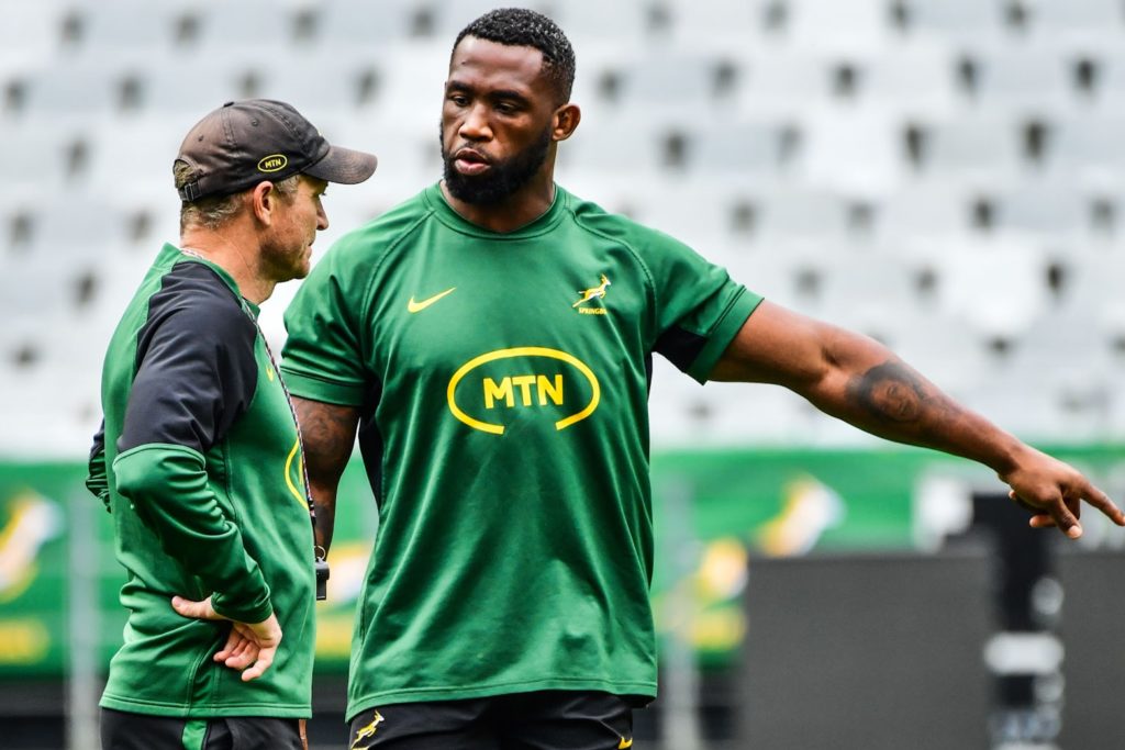 Siya Kolisi with Tony Brown