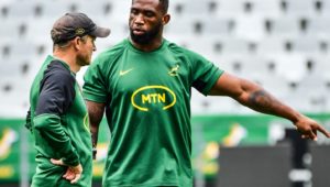 Siya Kolisi with Tony Brown